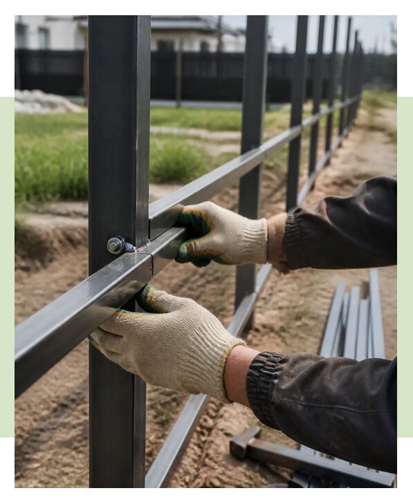 Профессиональная установка лаг для забора под ключ в Сургуте